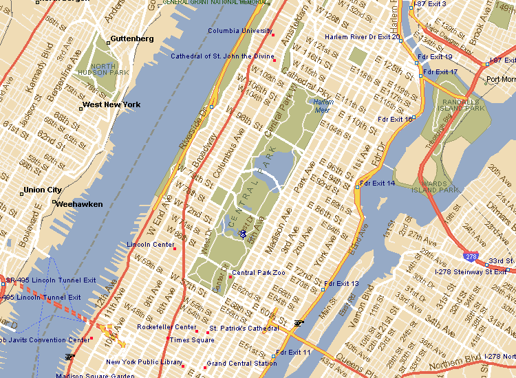 All Designs Celebrity Central Park New York Map